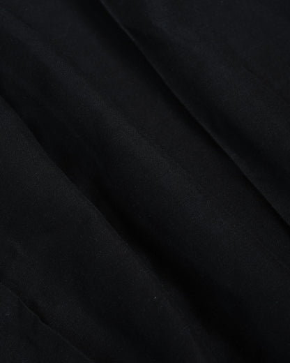 lost & found ssstein ssstein Viscose/Linen/Rayon Twill Easy Long Wide Trousers Black