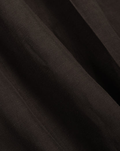 lost & found ssstein ssstein Viscose/Linen/Rayon Twill Easy Long Wide Trousers Khaki Brown
