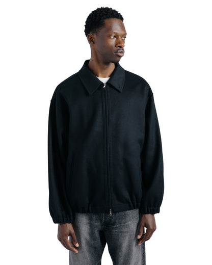 ssstein W/CA Double Face Cloth Zip Jacket Black