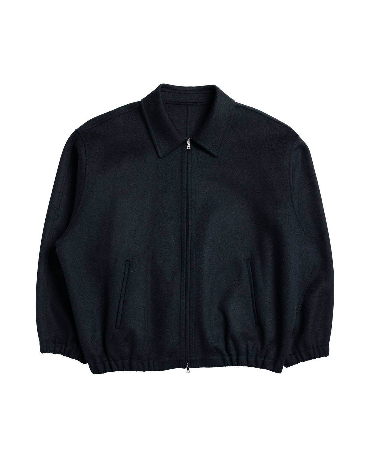 ssstein W/CA Double Face Cloth Zip Jacket Black