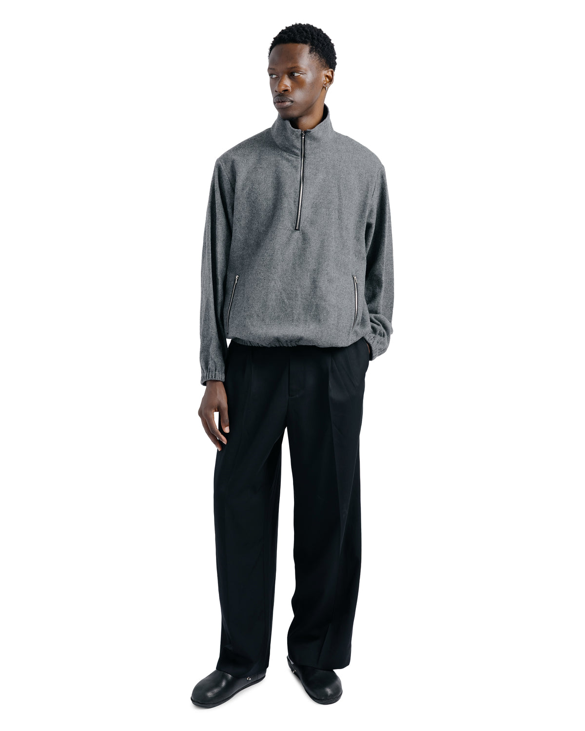 ssstein W/CA Fleece Pullover / LS Grey