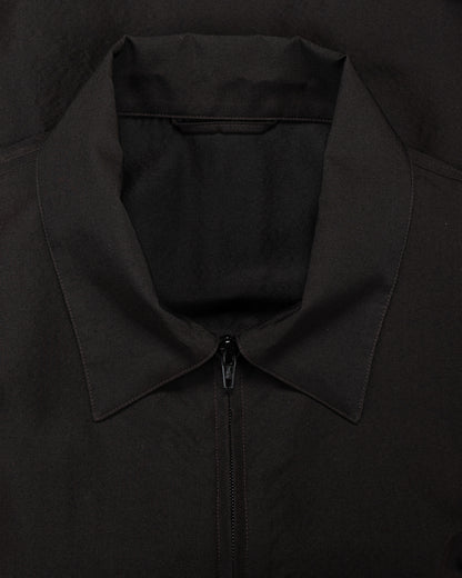 lost & found ssstein ssstein Wool Silk Collared Zip Jacket Dark Charcoal