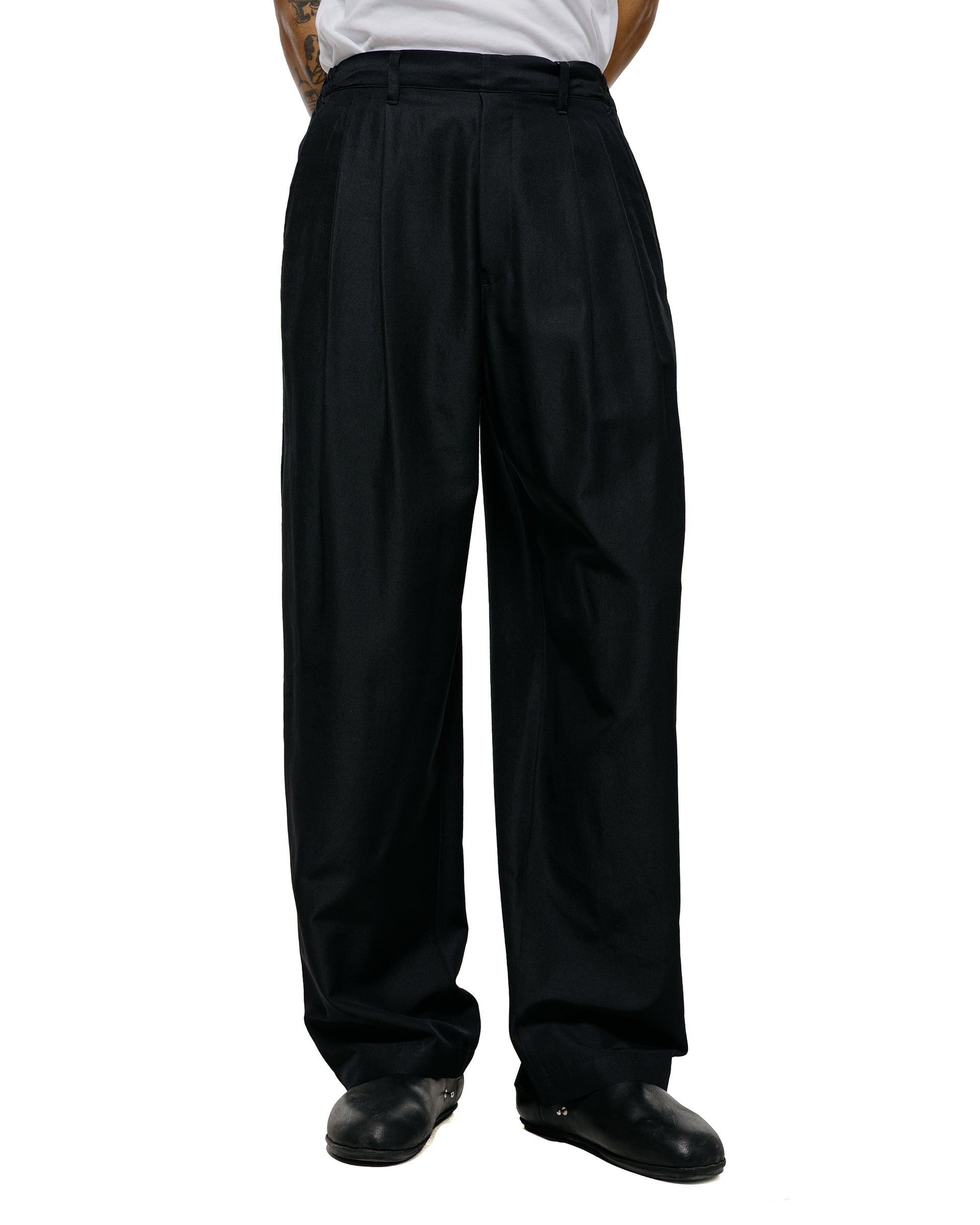 lost & found ssstein ssstein Wool Silk Wide Easy Trouser Black