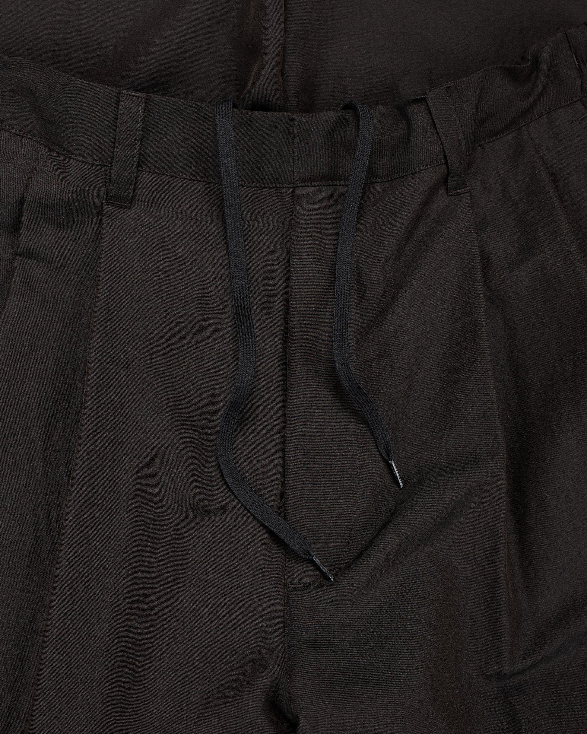 lost & found ssstein ssstein Wool Silk Wide Easy Trouser Dark Charcoal