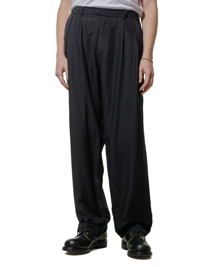 lost & found ssstein ssstein Wool/Silk Wide Easy Trousers Black