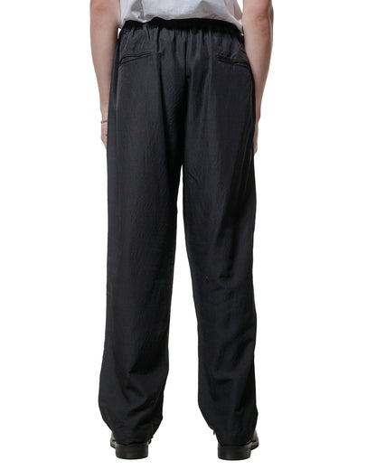 lost & found ssstein ssstein Wool/Silk Wide Easy Trousers Black