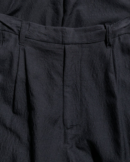 lost & found ssstein ssstein Wool/Silk Wide Easy Trousers Black
