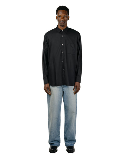 ssstein Cotton Silk Oversized LS Shirt Black