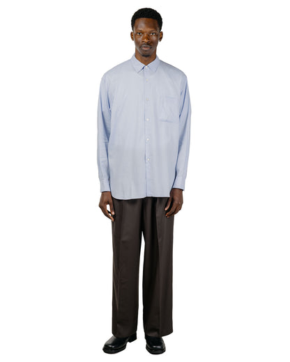 ssstein Cotton Silk Oversized LS Shirt Sax