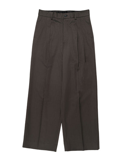 ssstein Long Wide Trousers Grey Khaki