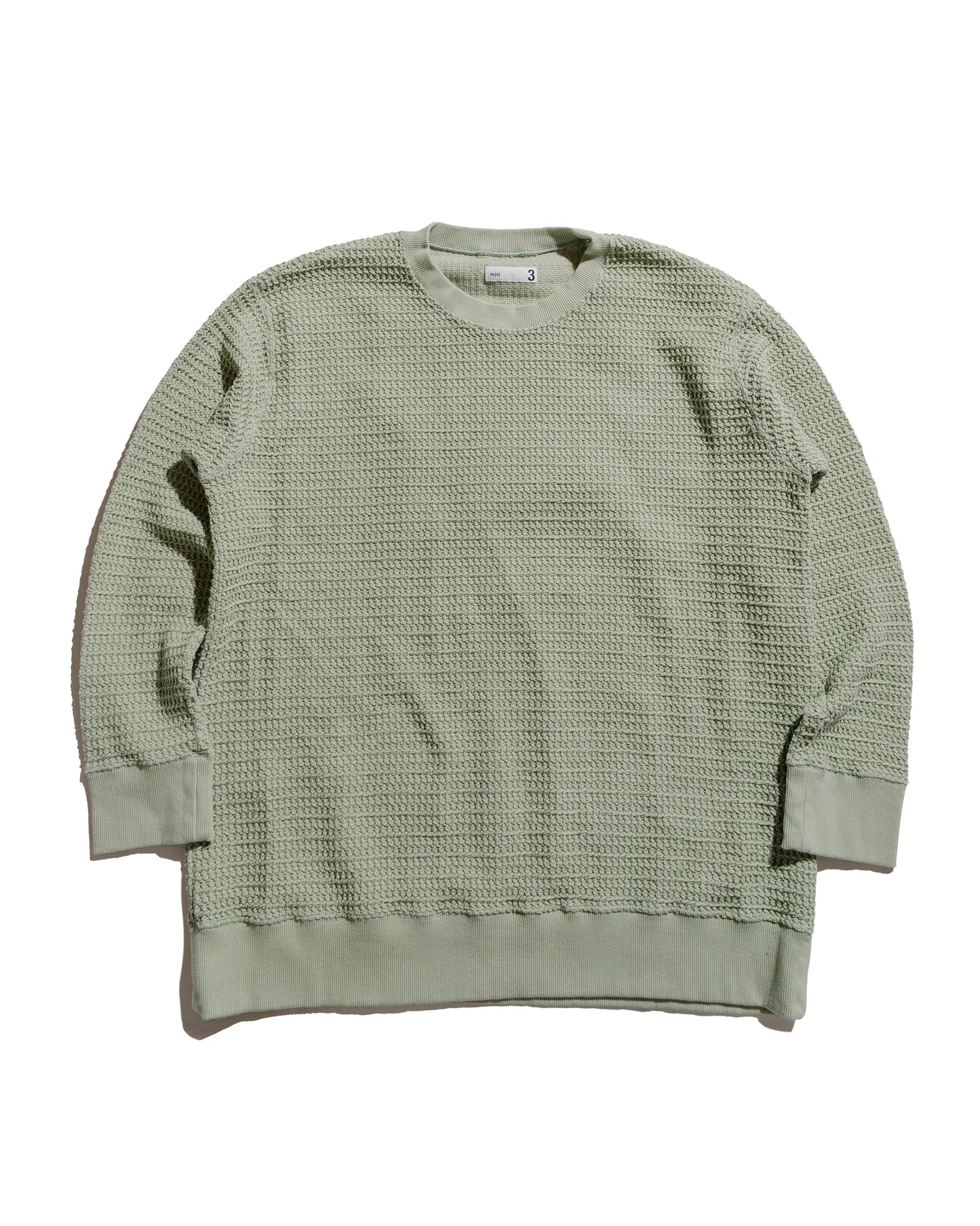 lost & found tss ts(s) Crew Neck Sweatshirt Cotton/Polyester Russell Knitting Jersey Pistachio