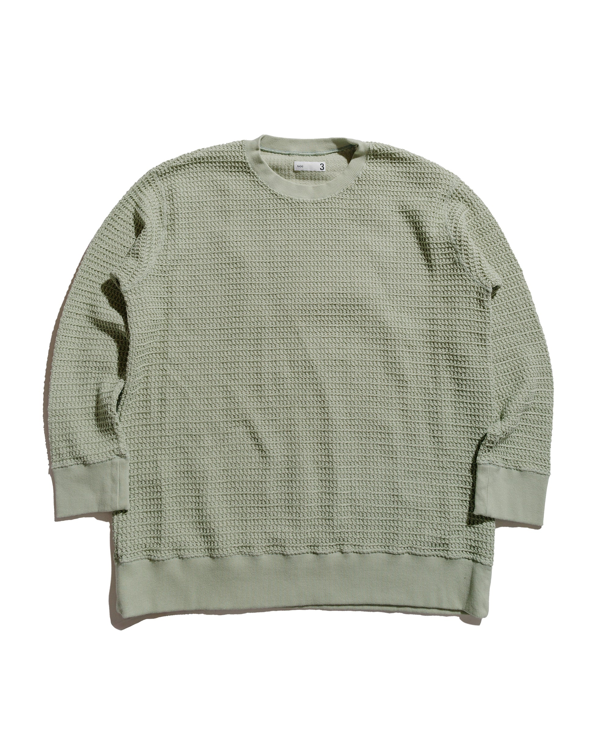 lost & found tss ts(s) Crew Neck Sweatshirt Cotton/Polyester Russell Knitting Jersey Pistachio