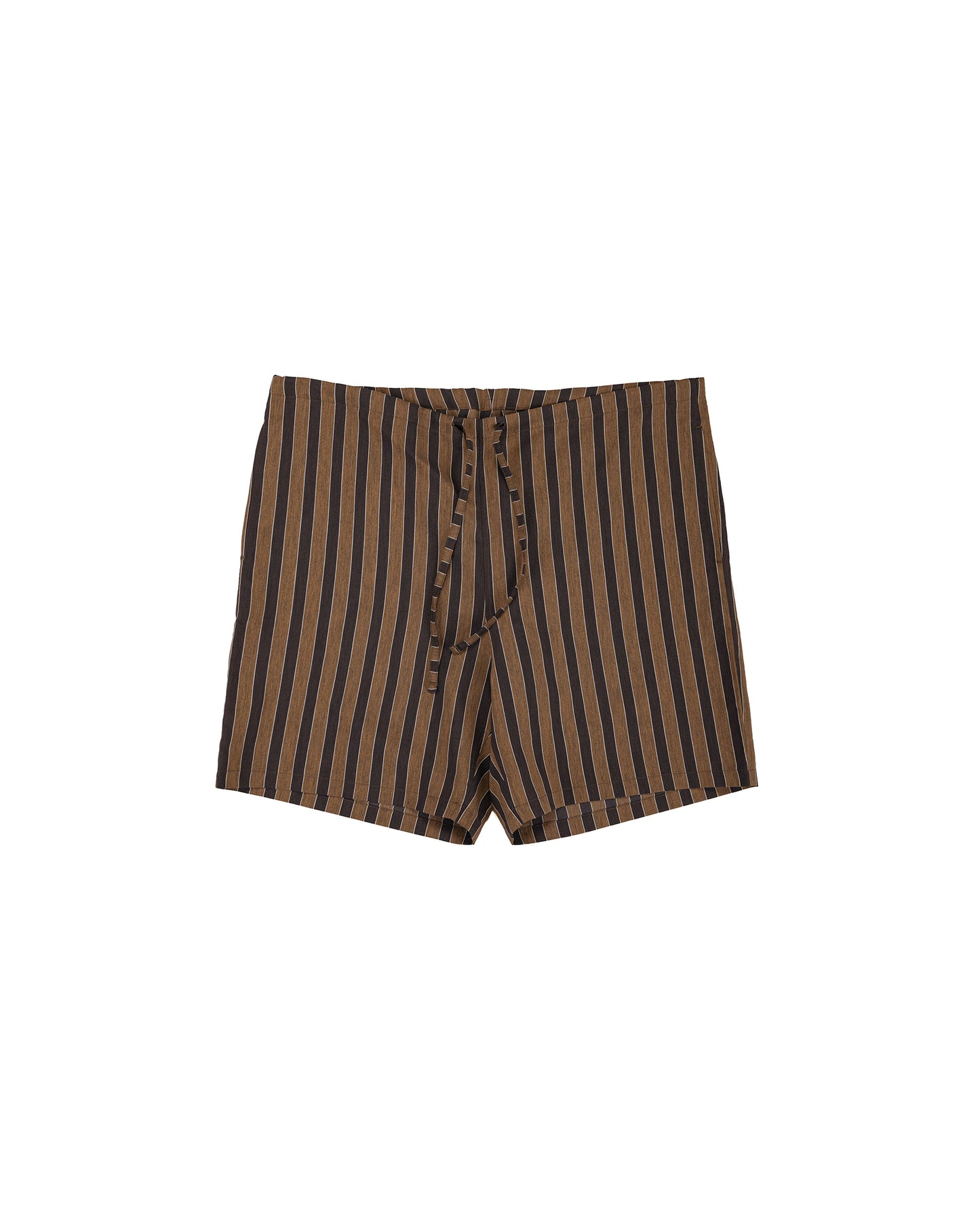 lost & found tss ts(s) Drawstring Shorts Bold Stripe Viscose/Polyester Cloth Brown