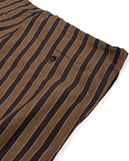 lost & found tss ts(s) Drawstring Shorts Bold Stripe Viscose/Polyester Cloth Brown