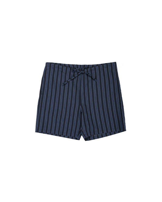 lost & found tss ts(s) Drawstring Shorts Bold Stripe Viscose/Polyester Cloth Navy