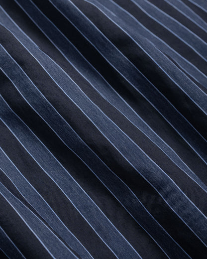 lost & found tss ts(s) Jacket Shirt Bold Stripe Viscose/Polyester Cloth Navy