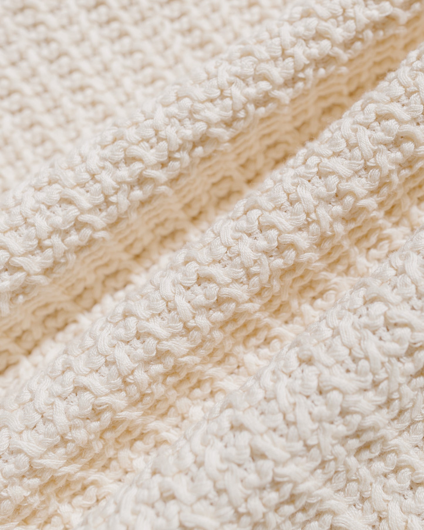 lost & found tss ts(s) Lined Easy Cardigan Cotton/Polyester Russell Knitting Jersey Cream