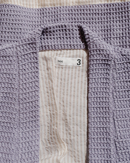 lost & found tss ts(s) Lined Easy Cardigan Cotton/Polyester Russell Knitting Jersey Lavender