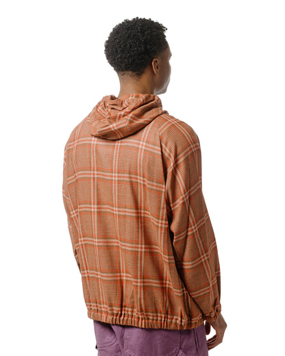 lost & found tss ts(s) Raglan Sleeve Zip Front Parka Big Plaid Viscose/Polyester Cloth Red