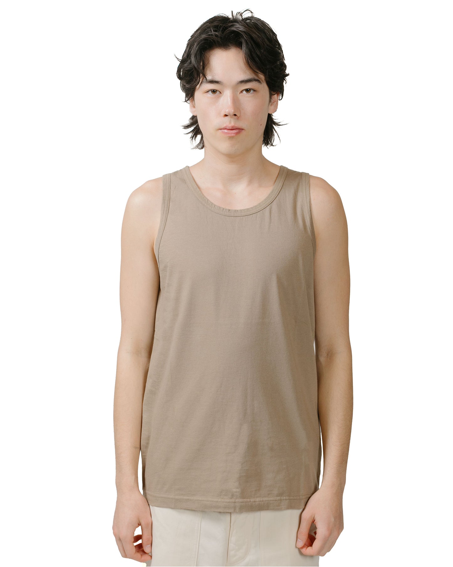 lost & found tss ts(s) Tank Top High Gauge Cotton Jersey Khaki