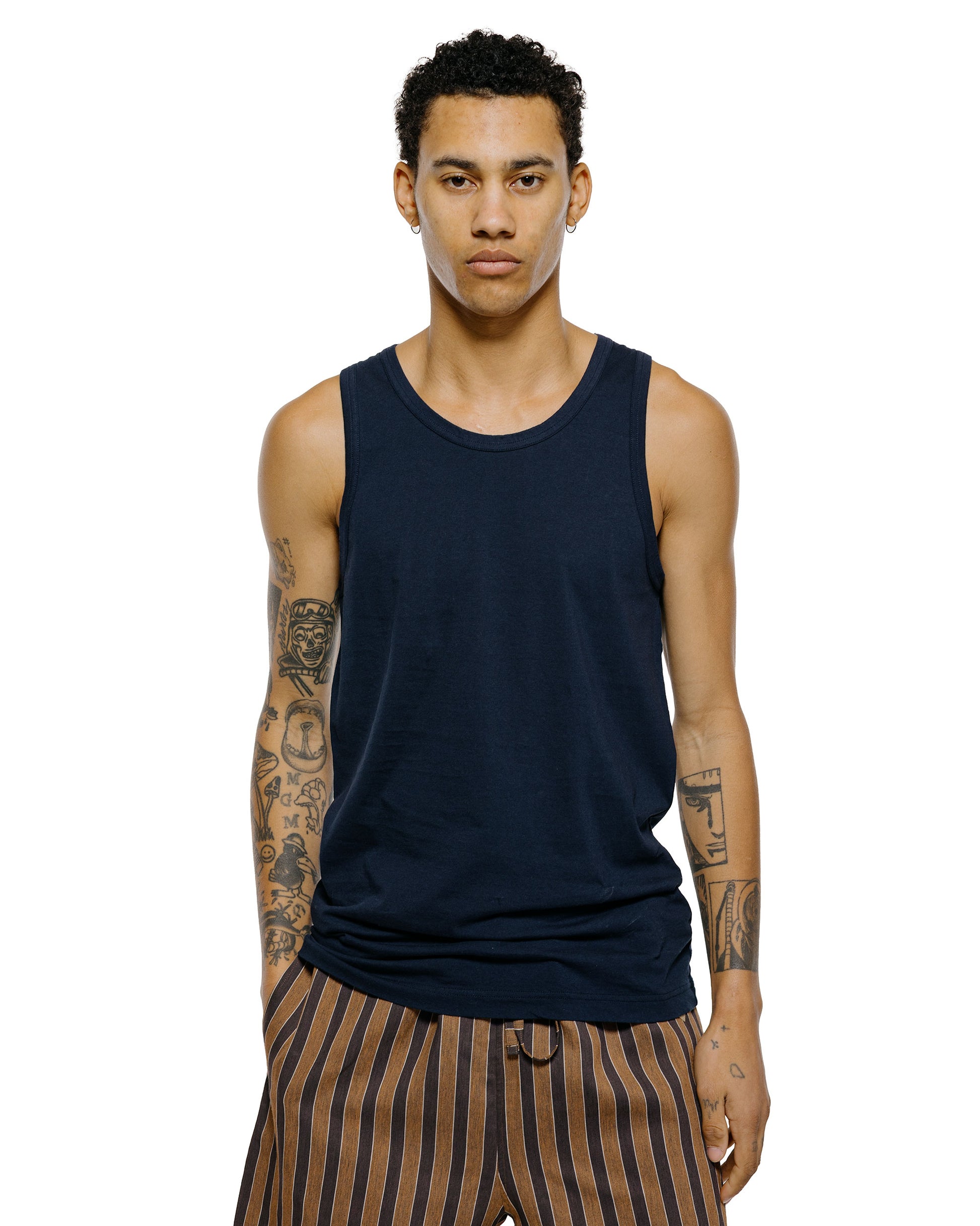 lost & found tss ts(s) Tank Top High Gauge Cotton Jersey Navy