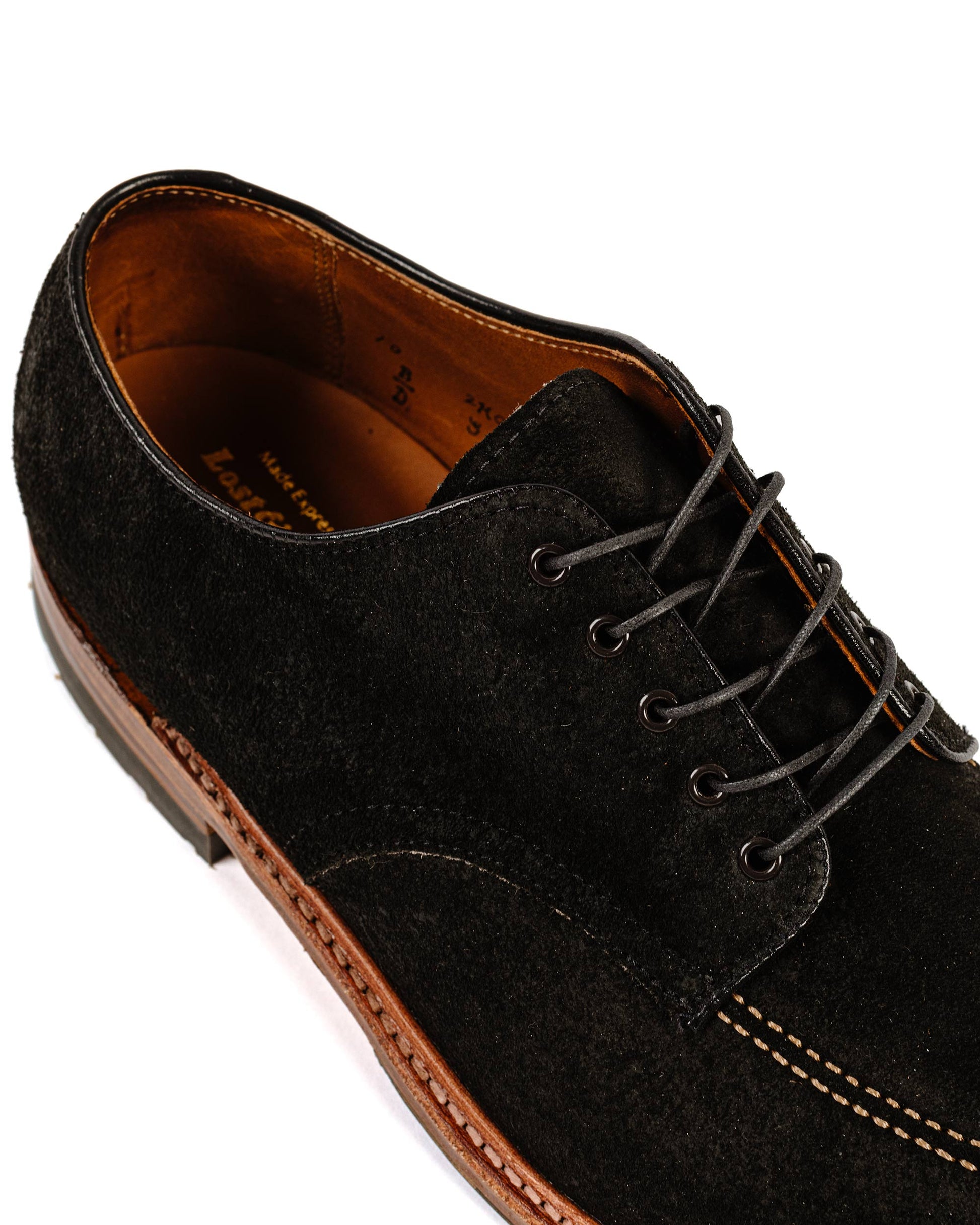 lost & found Alden Alden Indy Shoe Reverse Earth Chamois with Commando Sole G1602C