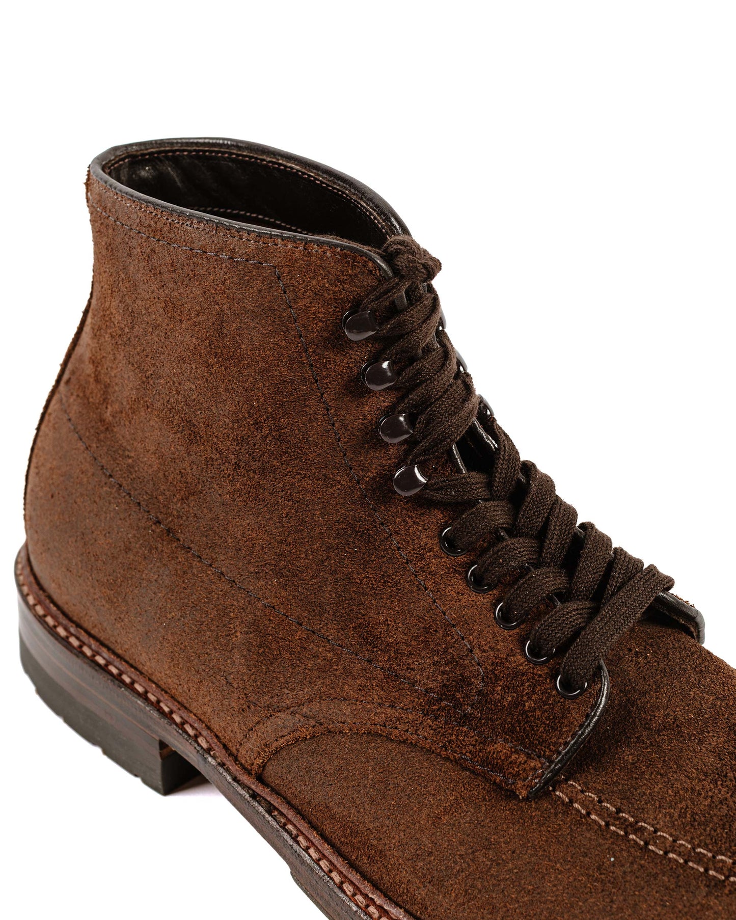 lost & found Alden Alden Mocc Toe Boot Reverse Tobacco Chamois 4015HC