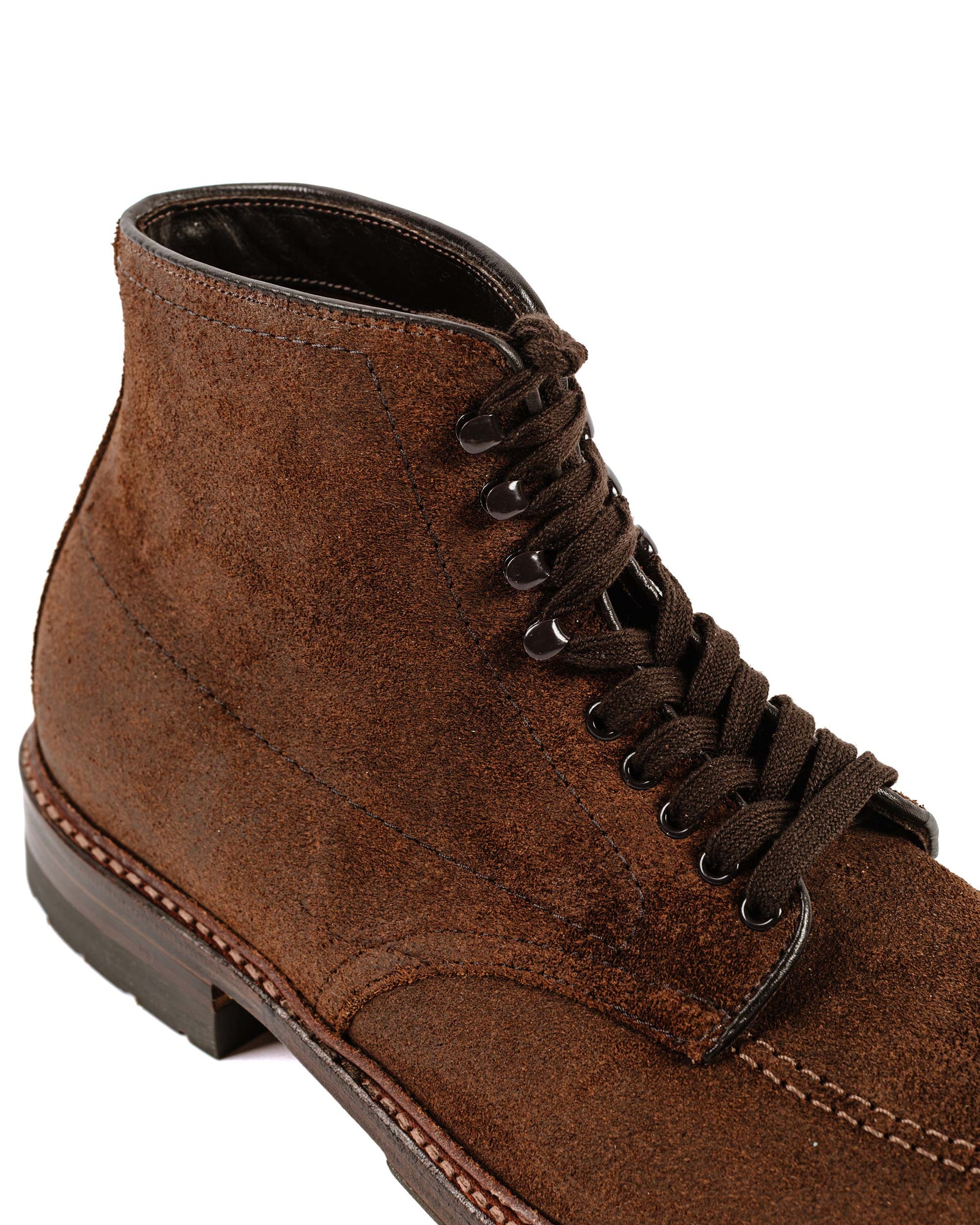 lost & found Alden Alden Mocc Toe Boot Reverse Tobacco Chamois 4015HC