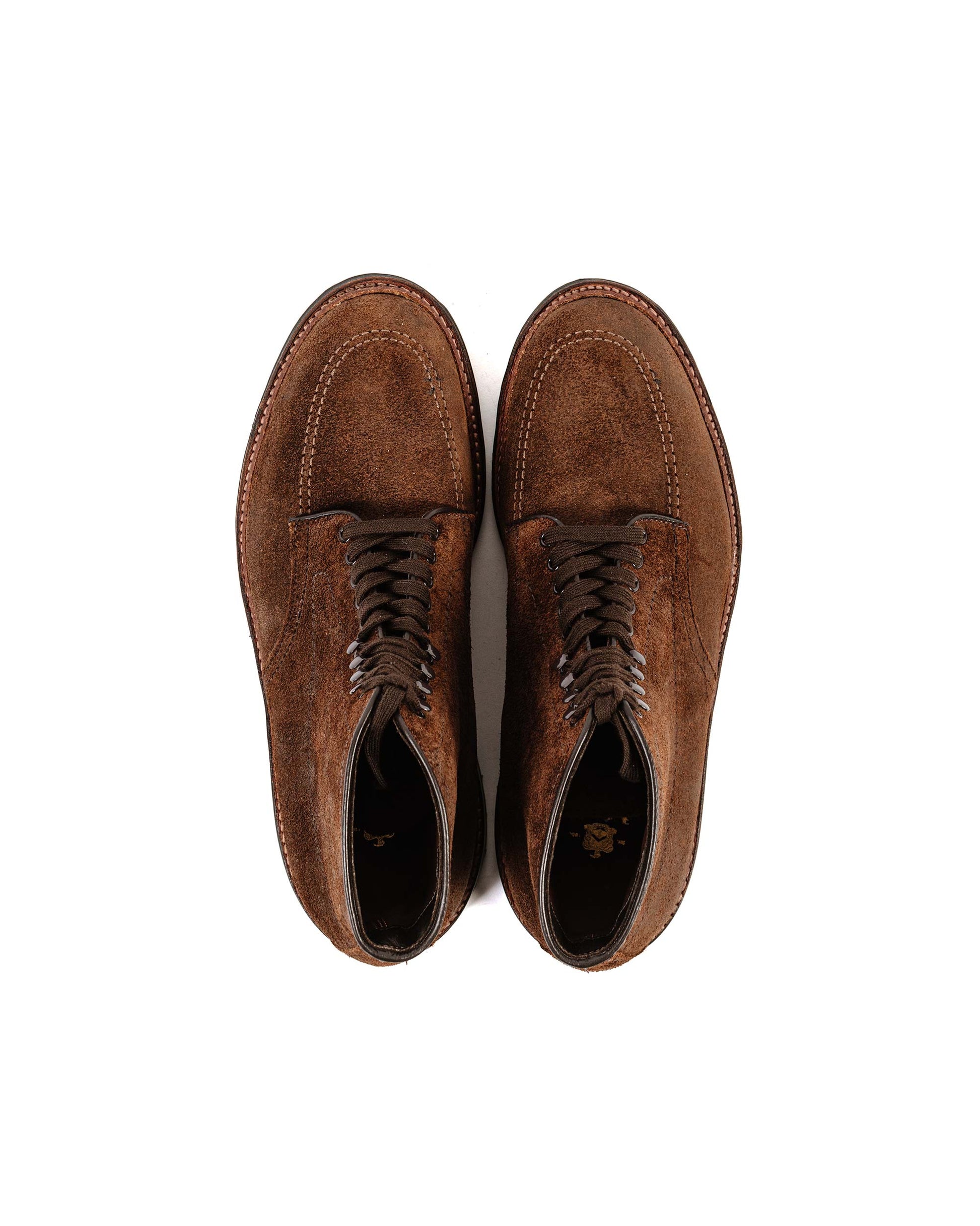 lost & found Alden Alden Mocc Toe Boot Reverse Tobacco Chamois 4015HC