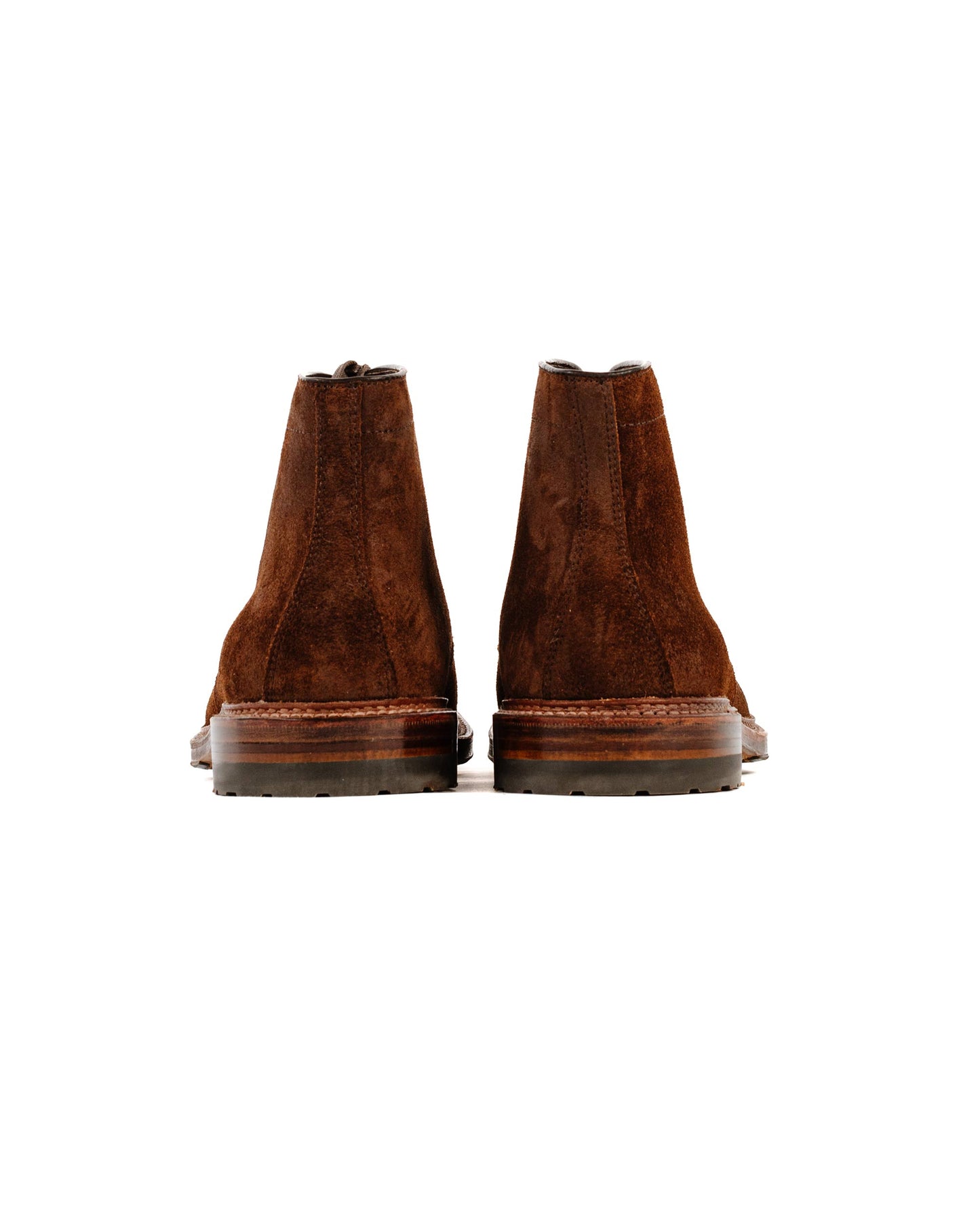 lost & found Alden Alden Norwegian Front Blucher Boot Reverse Tobacco Chamois with Commando Sole G1901HC