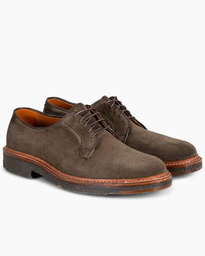 lost & found Alden Alden Plain Toe Blucher Loden Suede G2402