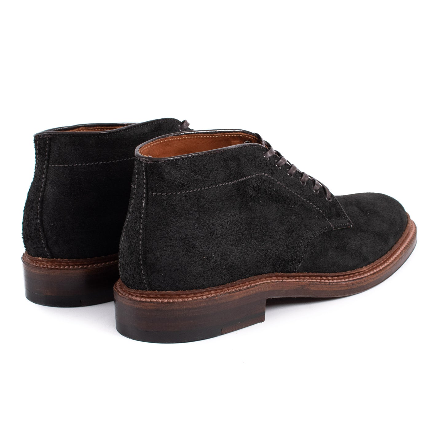 lost & found Alden Alden Six Eye Chukka Boot Reverse Earth Chamois