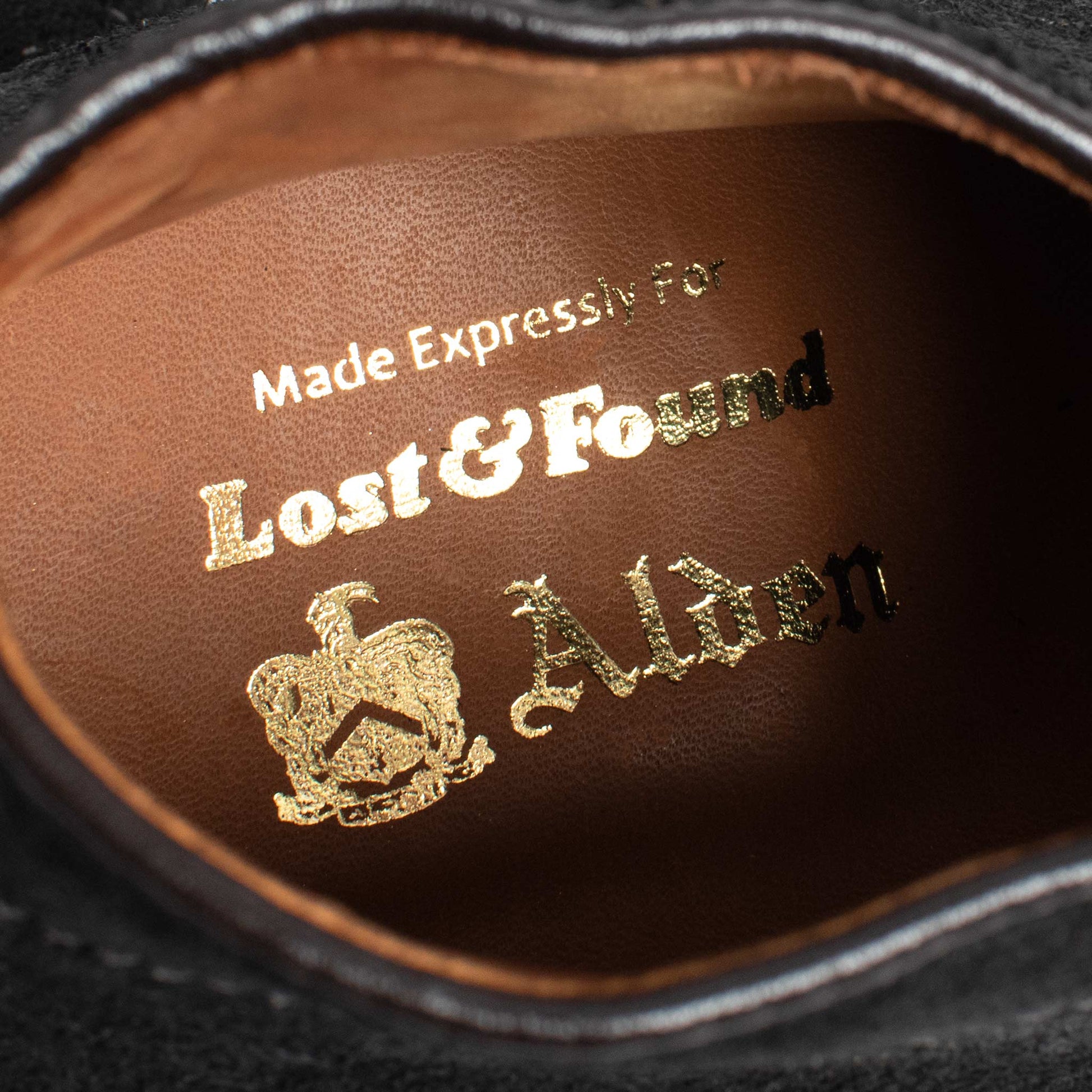 lost & found Alden Alden Six Eye Chukka Boot Reverse Earth Chamois