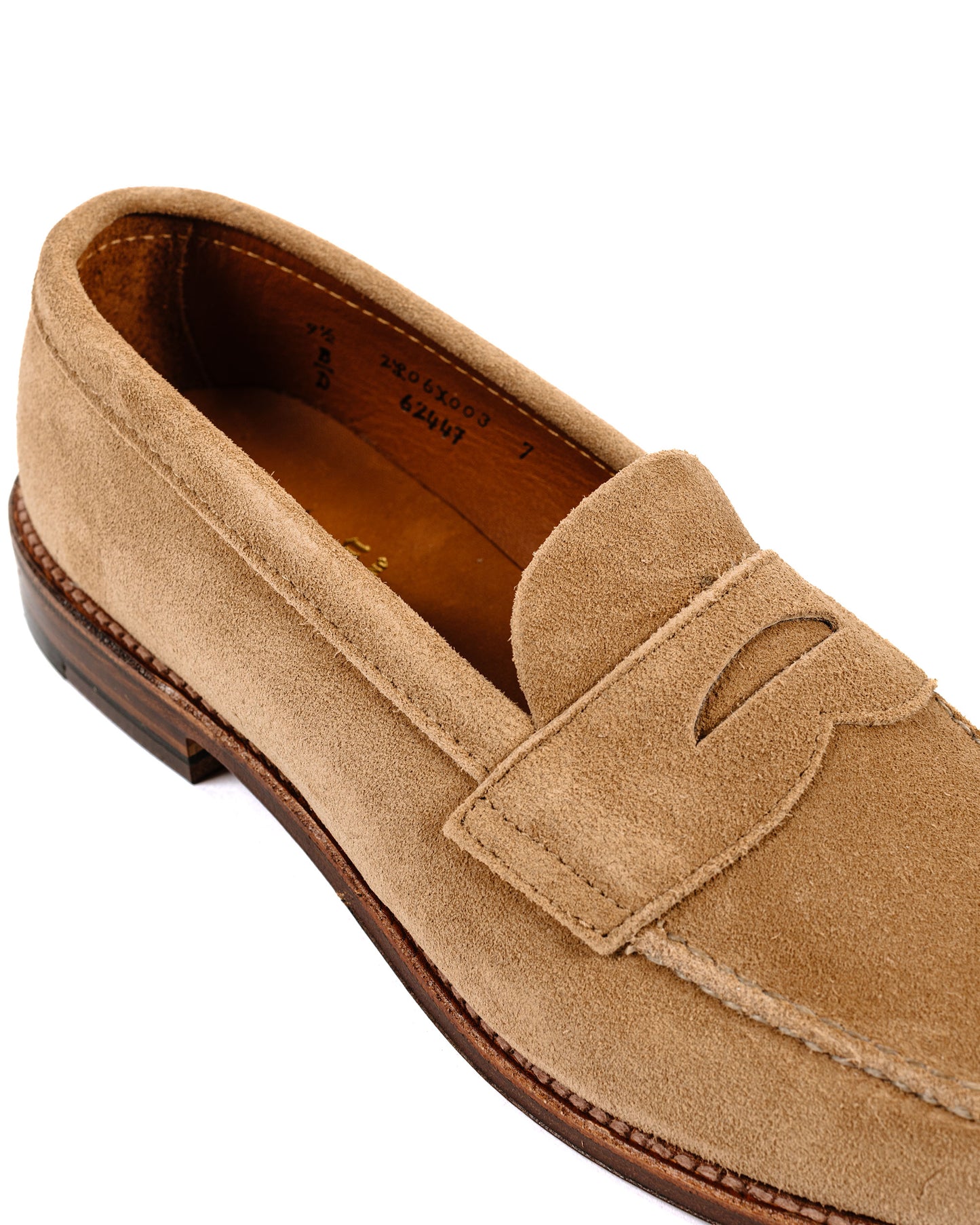 lost & found Alden Alden Unlined Leisure Handsewn Tan Suede 6244F