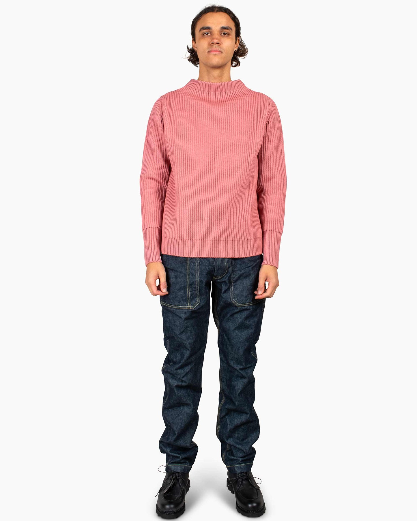 lost & found Andersen-Andersen Andersen-Andersen Navy Crewneck Lyserød
