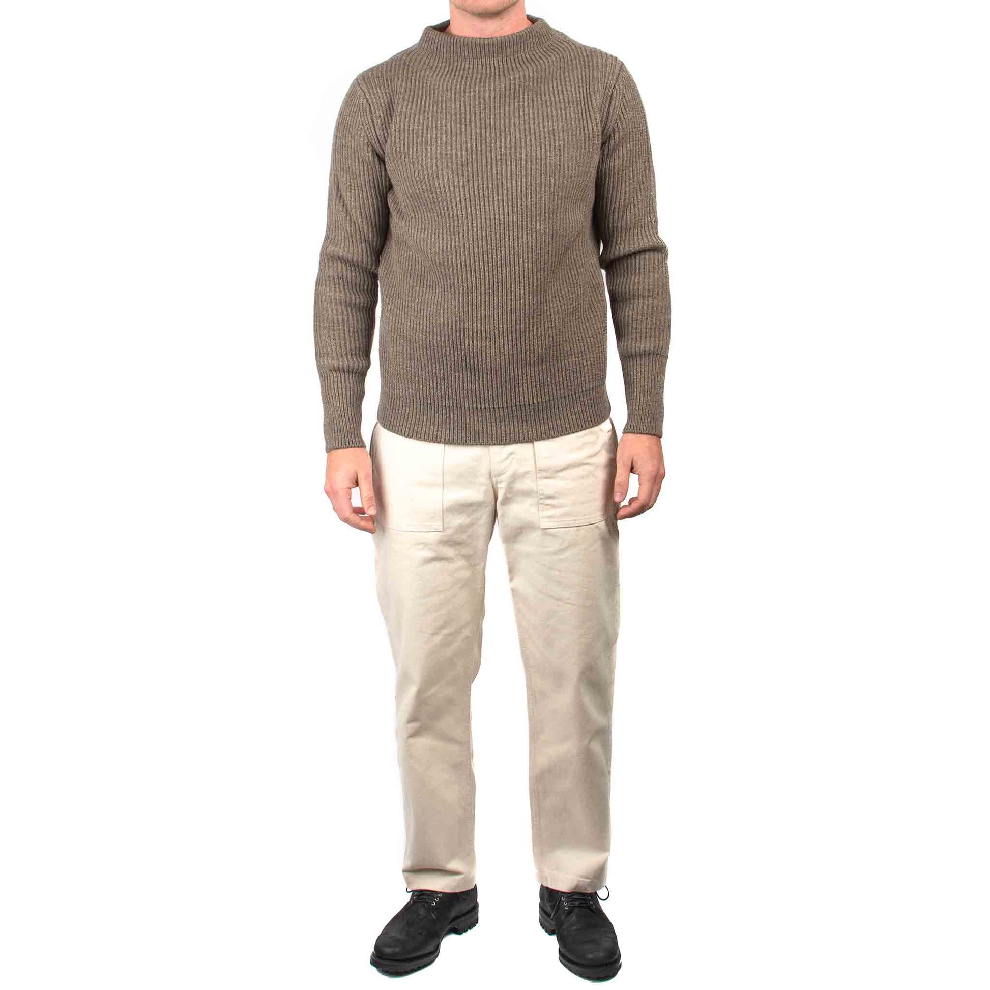 lost & found Andersen-Andersen Andersen-Andersen Navy Crewneck Natural Taupe