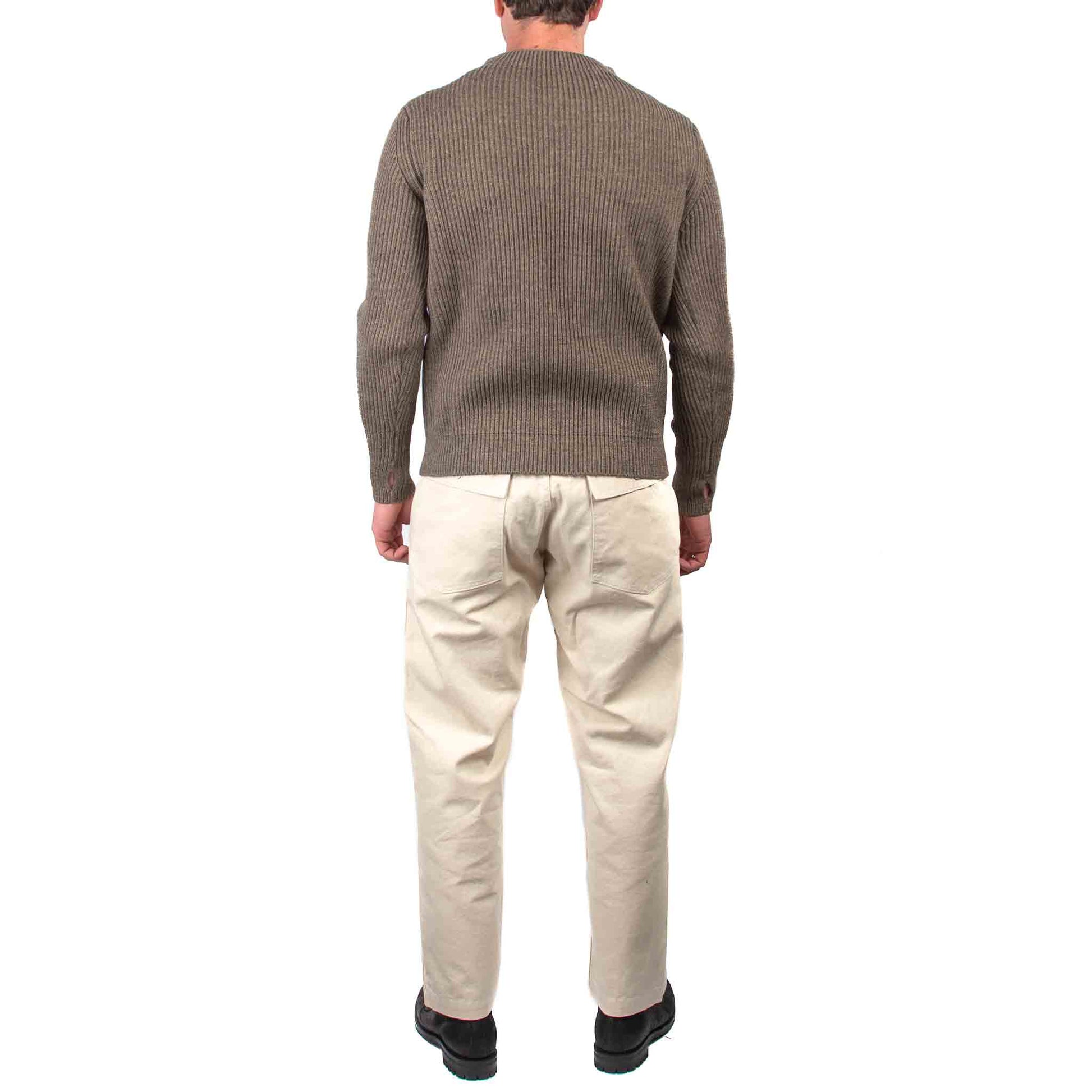 lost & found Andersen-Andersen Andersen-Andersen Navy Crewneck Natural Taupe