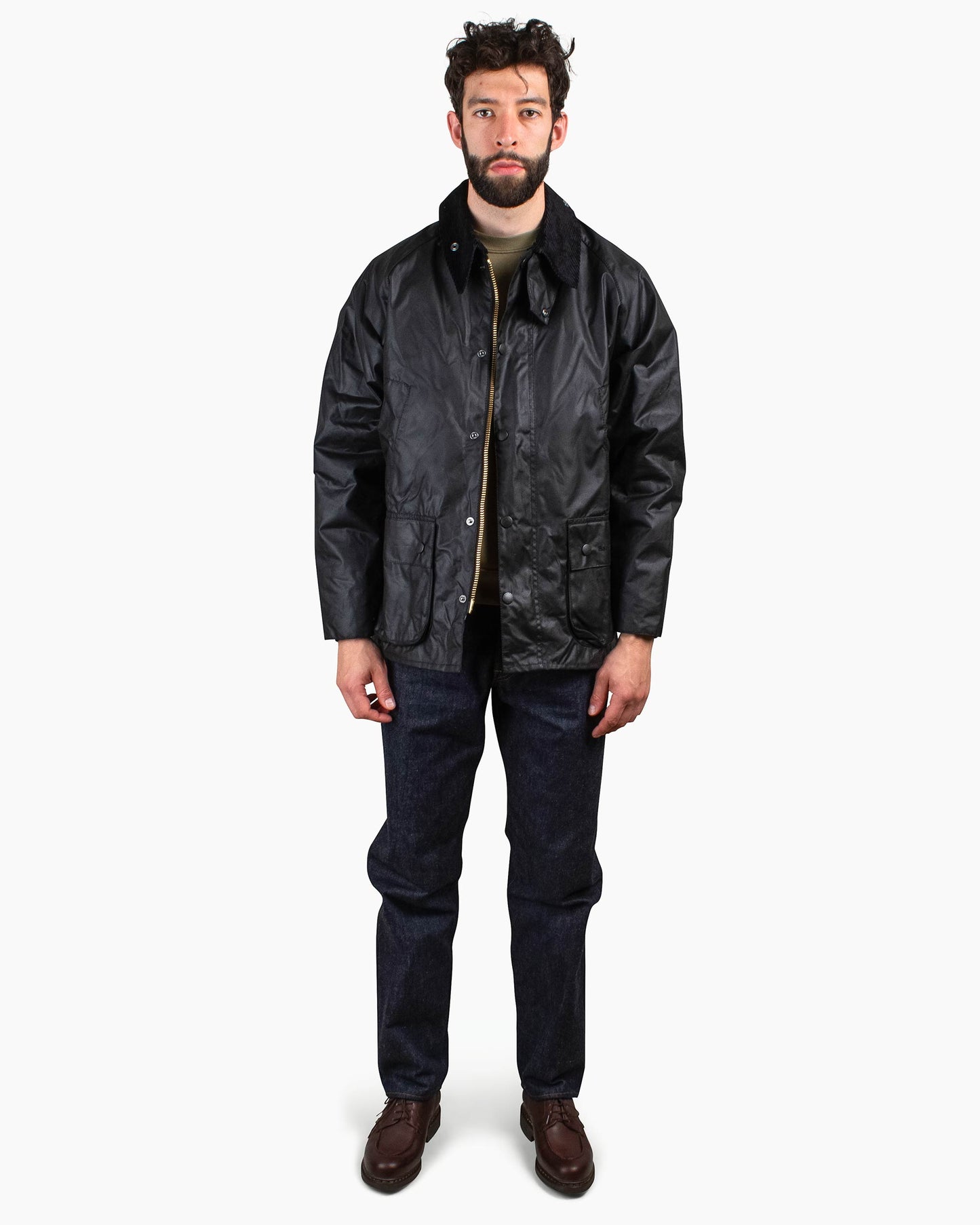 lost & found Barbour Barbour Bedale Wax Jacket Black