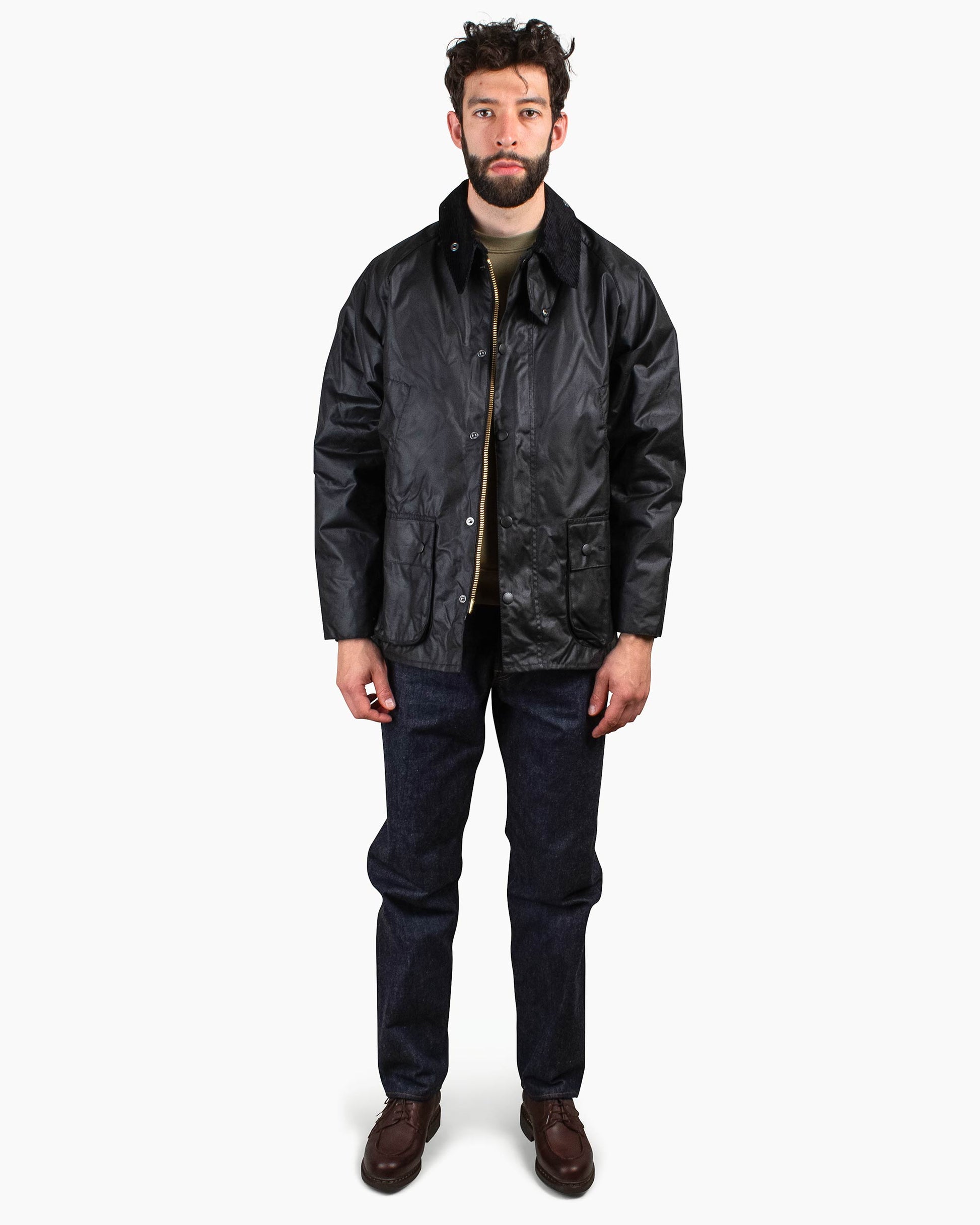 lost & found Barbour Barbour Bedale Wax Jacket Black