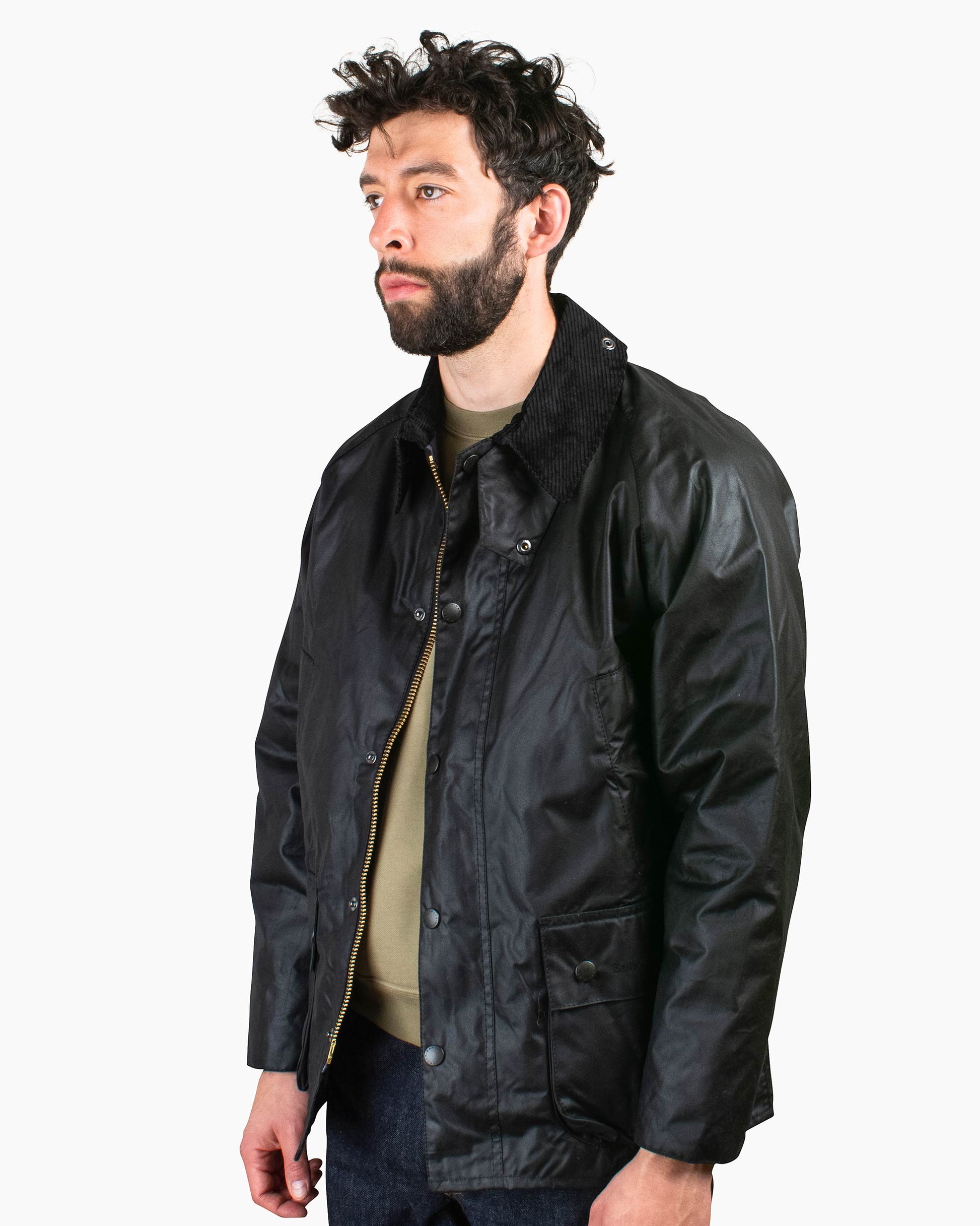 lost & found Barbour Barbour Bedale Wax Jacket Black