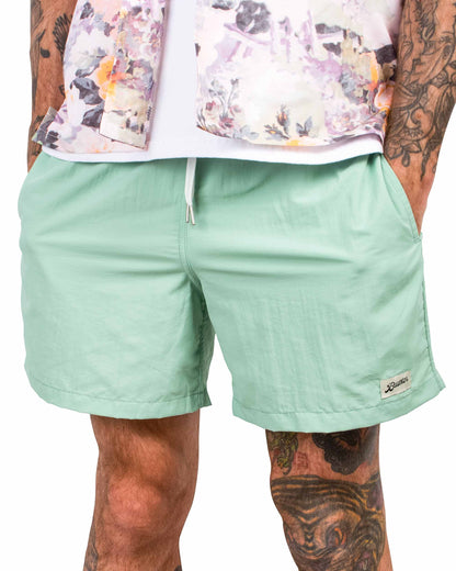 lost & found Bather Bather Solid Seafoam Swim Trunk