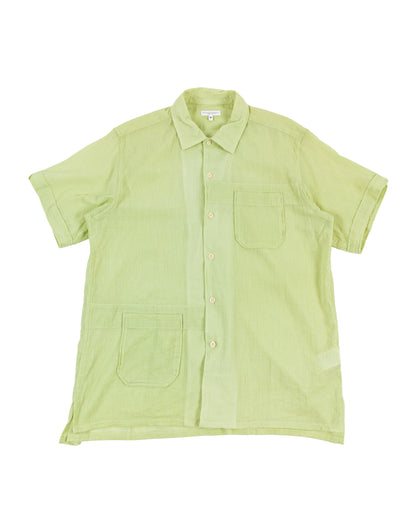 lost & found Engineered Garments Engineered Garments Camp Shirt Lime Cotton Crepe