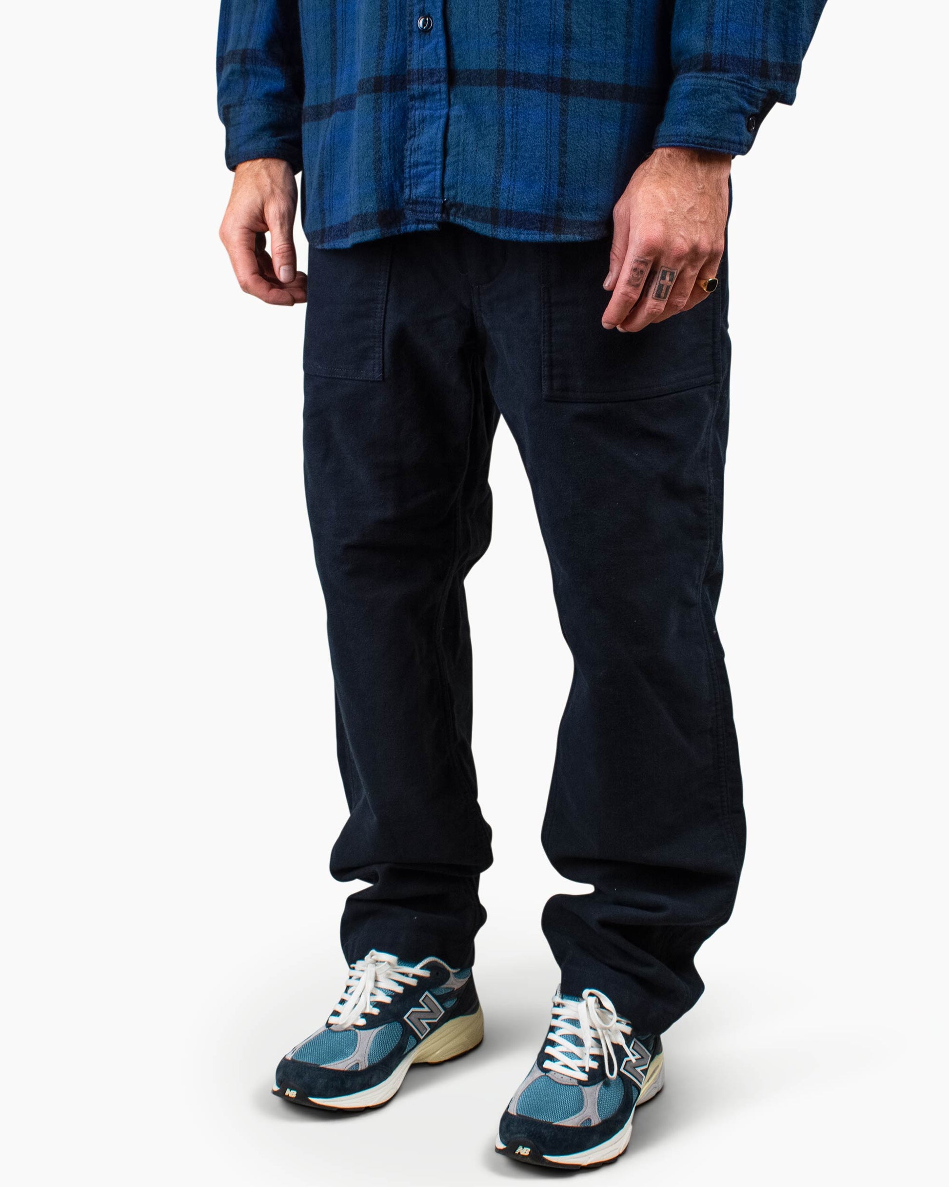 lost & found Engineered Garments Engineered Garments Fatigue Pant Dark Navy Cotton Moleskin