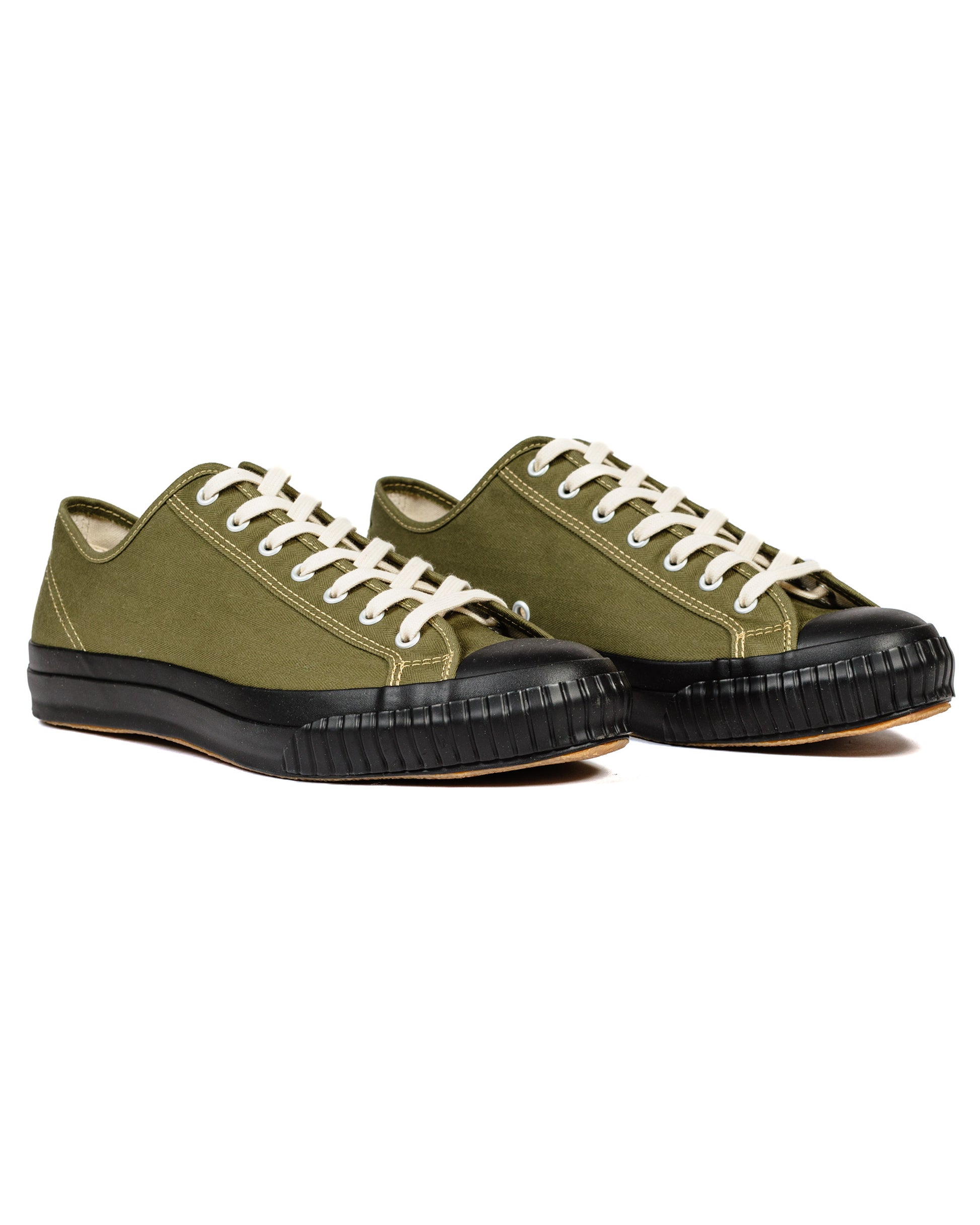 lost & found John Lofgren Bootmaker John Lofgren Bootmaker JLB Champion Sneakers WWII Style US Army Olive Drab