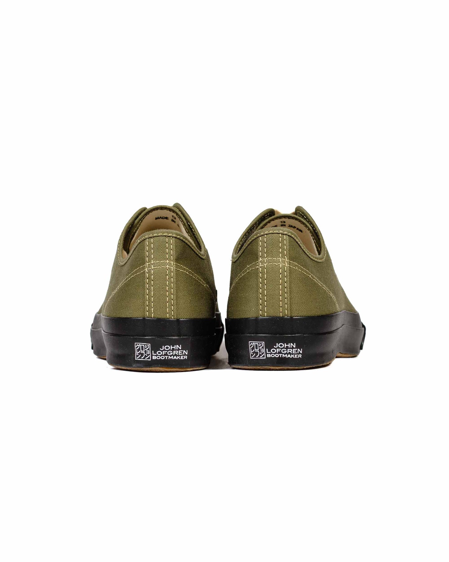lost & found John Lofgren Bootmaker John Lofgren Bootmaker JLB Champion Sneakers WWII Style US Army Olive Drab