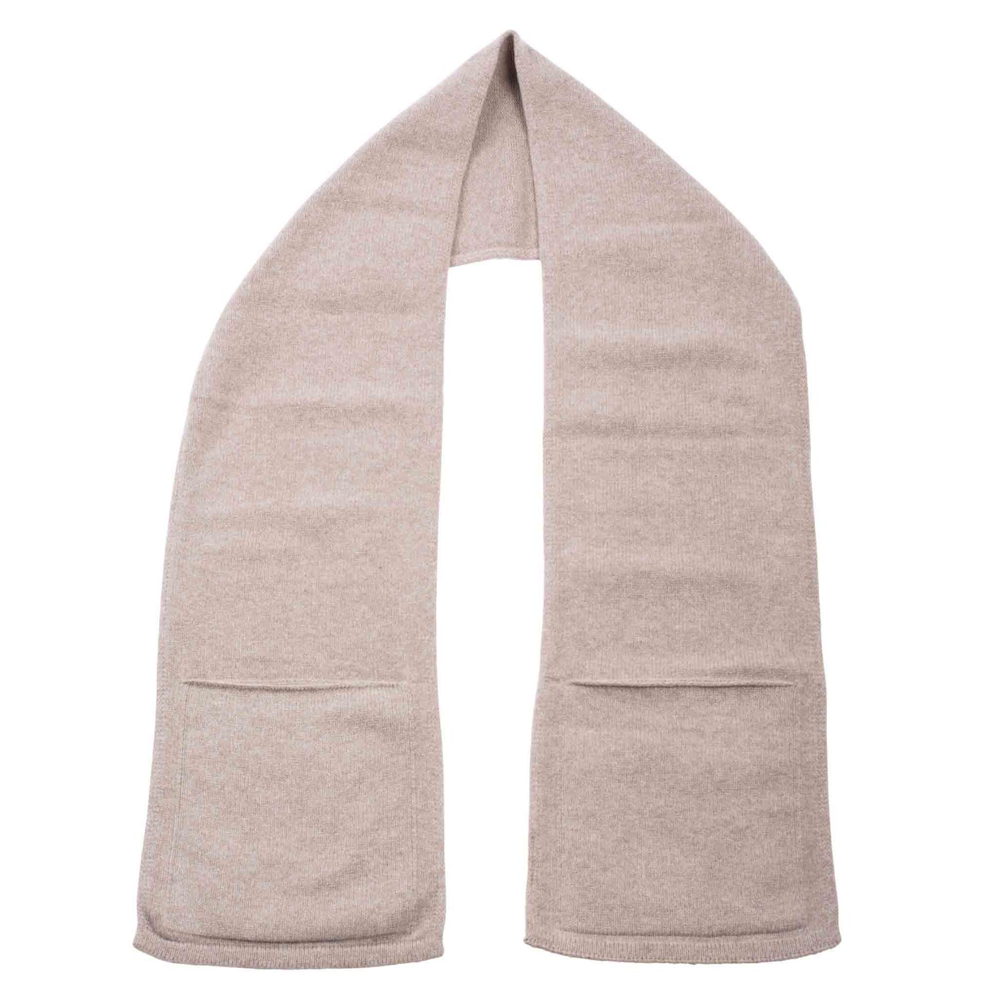 lost & found Lost & Found Lost & Found Lambswool Pocket Scarf Mushroom