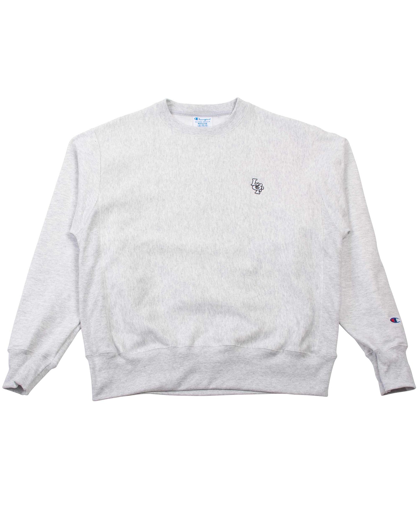 lost & found Lost & Found Lost & Found Reverse Weave Crewneck Silver Grey