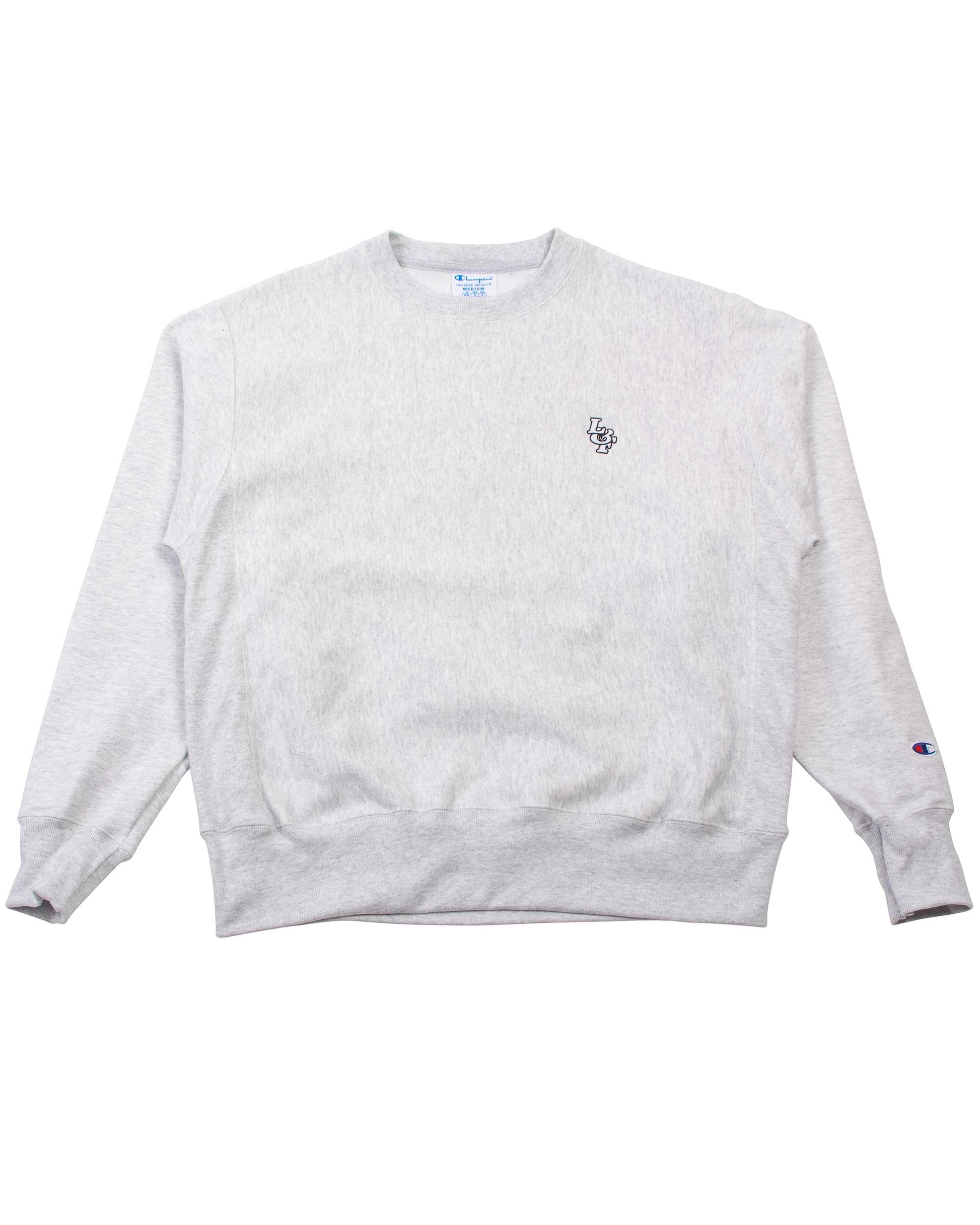lost & found Lost & Found Lost & Found Reverse Weave Crewneck Silver Grey