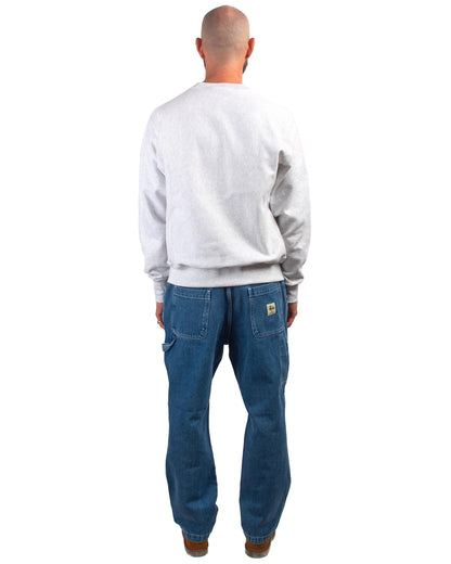 lost & found Lost & Found Lost & Found Reverse Weave Crewneck Silver Grey