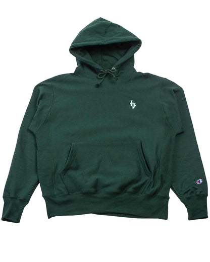 lost & found Lost & Found Lost & Found Reverse Weave Hoodie Dark Green